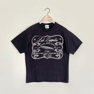 Vintage Led Zeppelin 2007 Dazed and Confused Graphic Black Band T Shirt Adult M